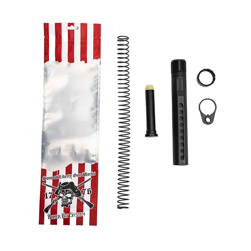 INTERMEDIATE BUFFER SYSTEM KIT W/ T2 BUFFER & BLACK SPRING - Image 5