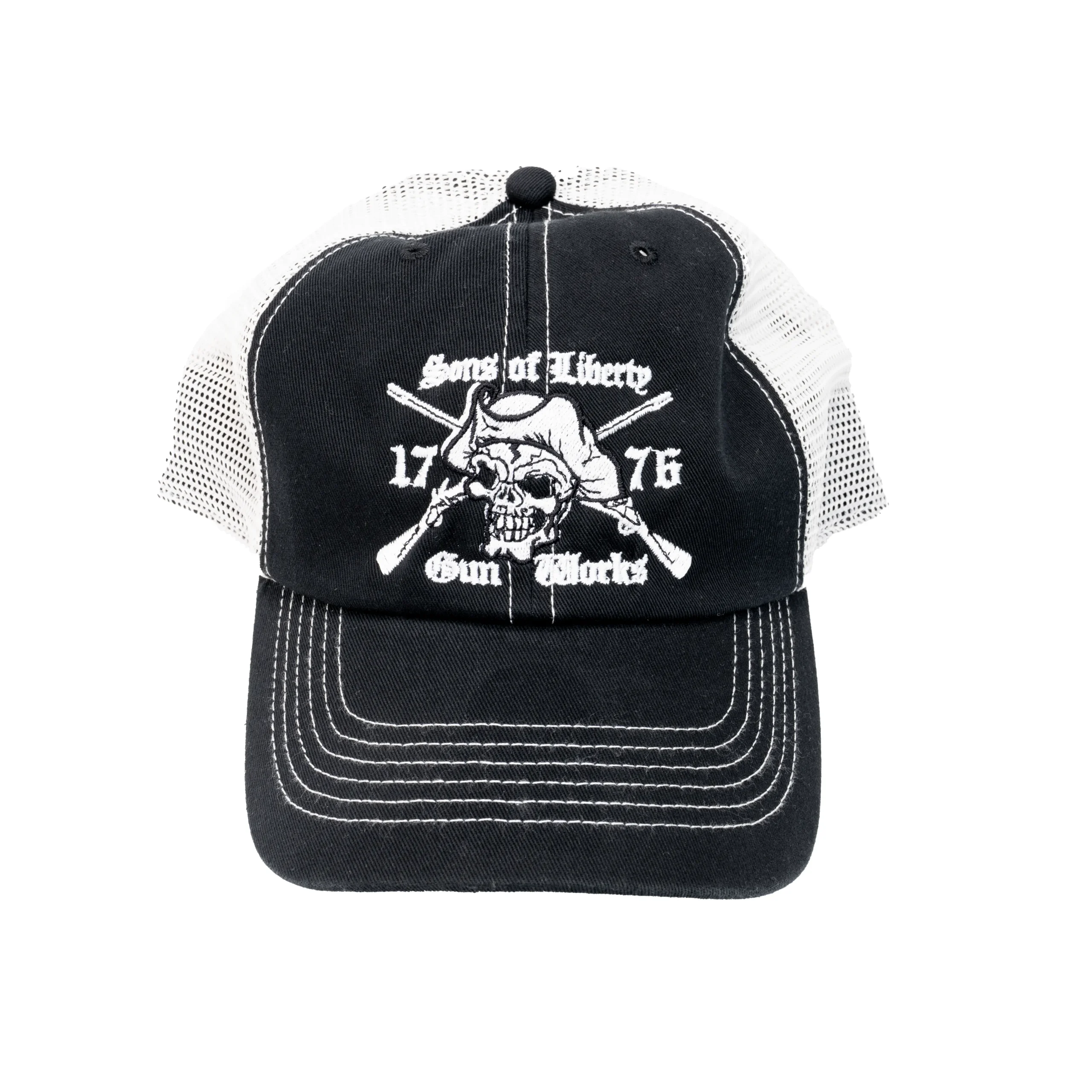 Black Angry Patriot Hat, Relaxed Fit, Unstructured