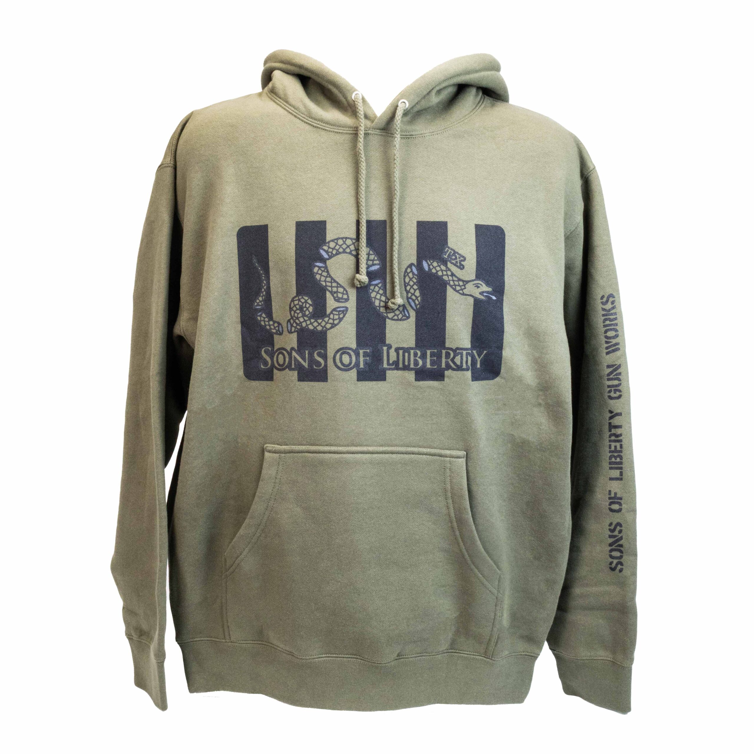 SOLGW OD Green Gadsden Pull Over Midweight Hoodie Unisex